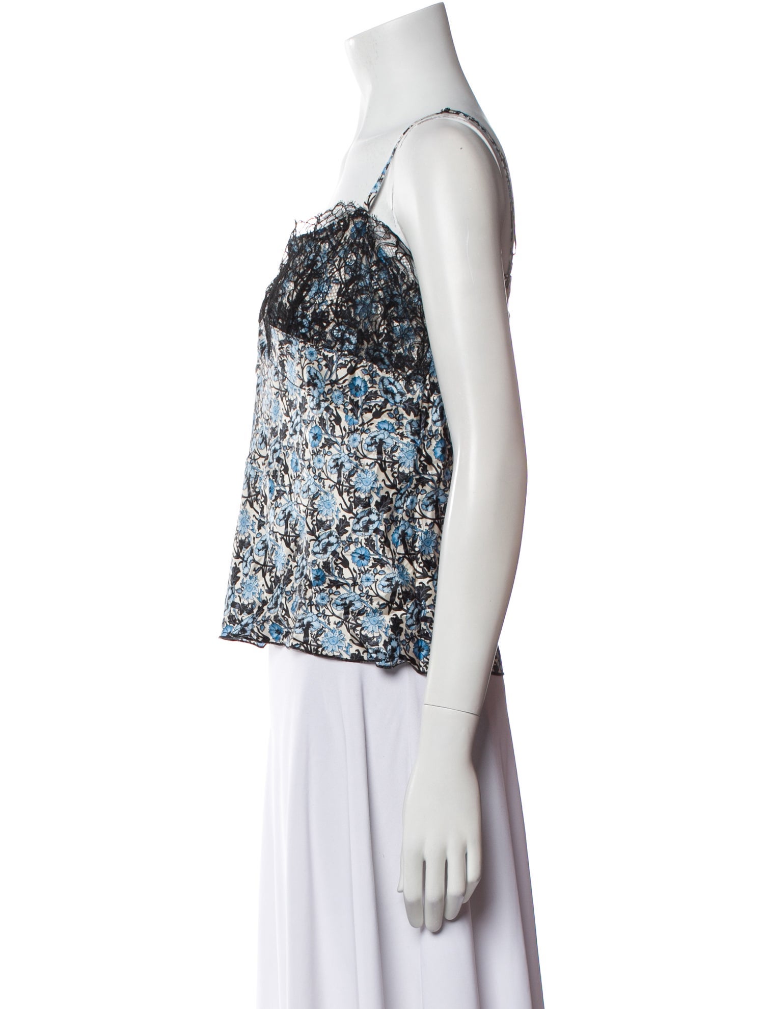 Sandro Floral Print Square Neckline Crop Top w/ Tags