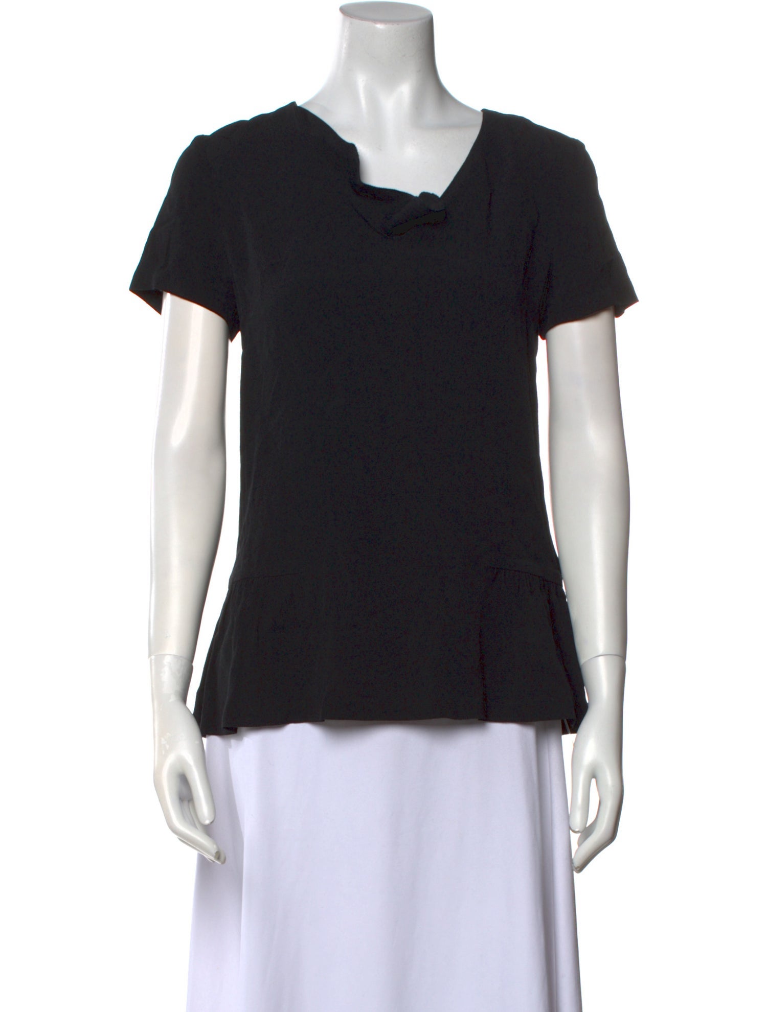 Sandro Cowl Neck Short Sleeve T-Shirt