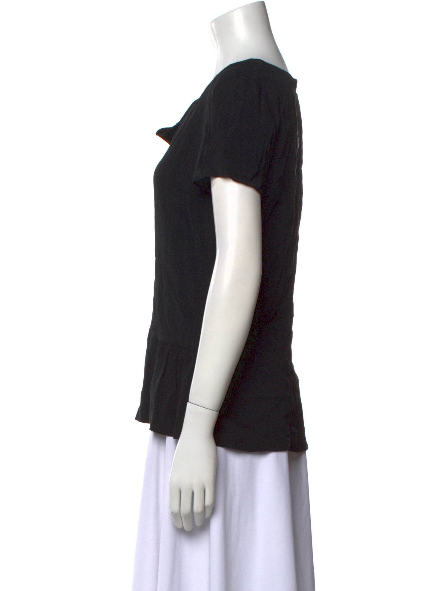 Sandro Cowl Neck Short Sleeve T-Shirt