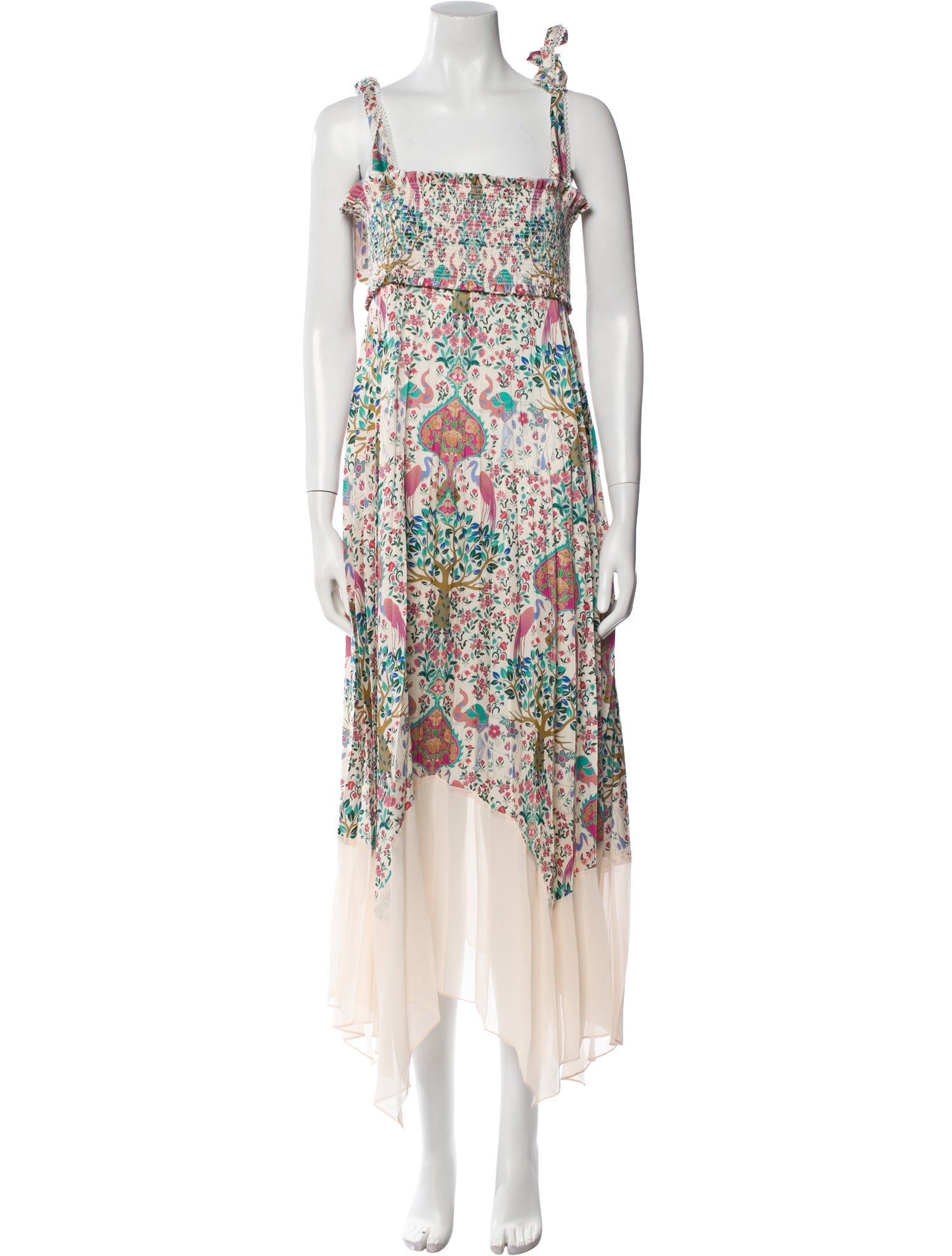 Sandro Floral Print Long Dress w/ Tags