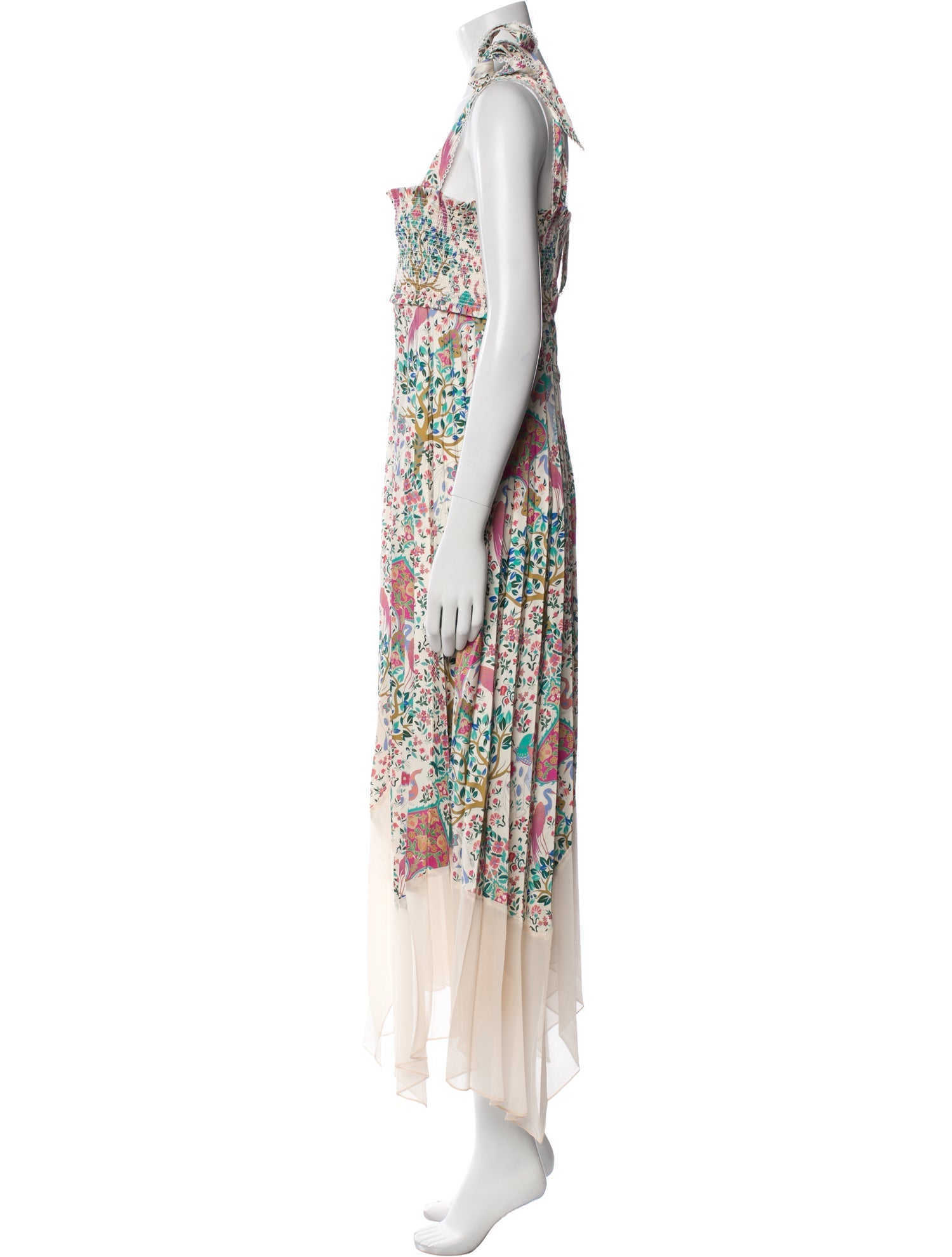Sandro Floral Print Long Dress w/ Tags