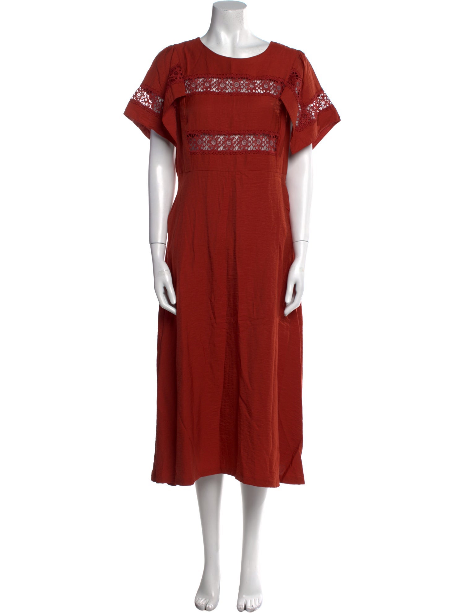 Sandro Linen Long Dress