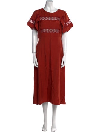 Sandro Linen Long Dress