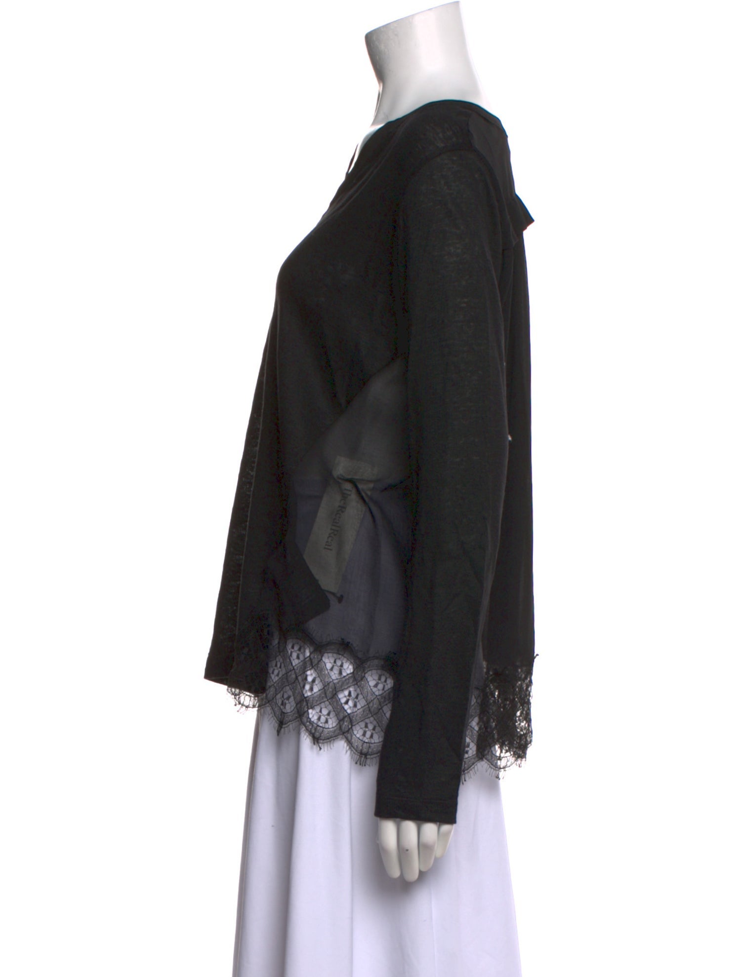 Sandro Linen V-Neck Blouse