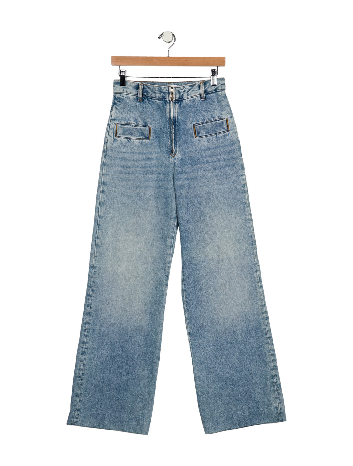 Sandro High-Rise Wide Leg Jeans