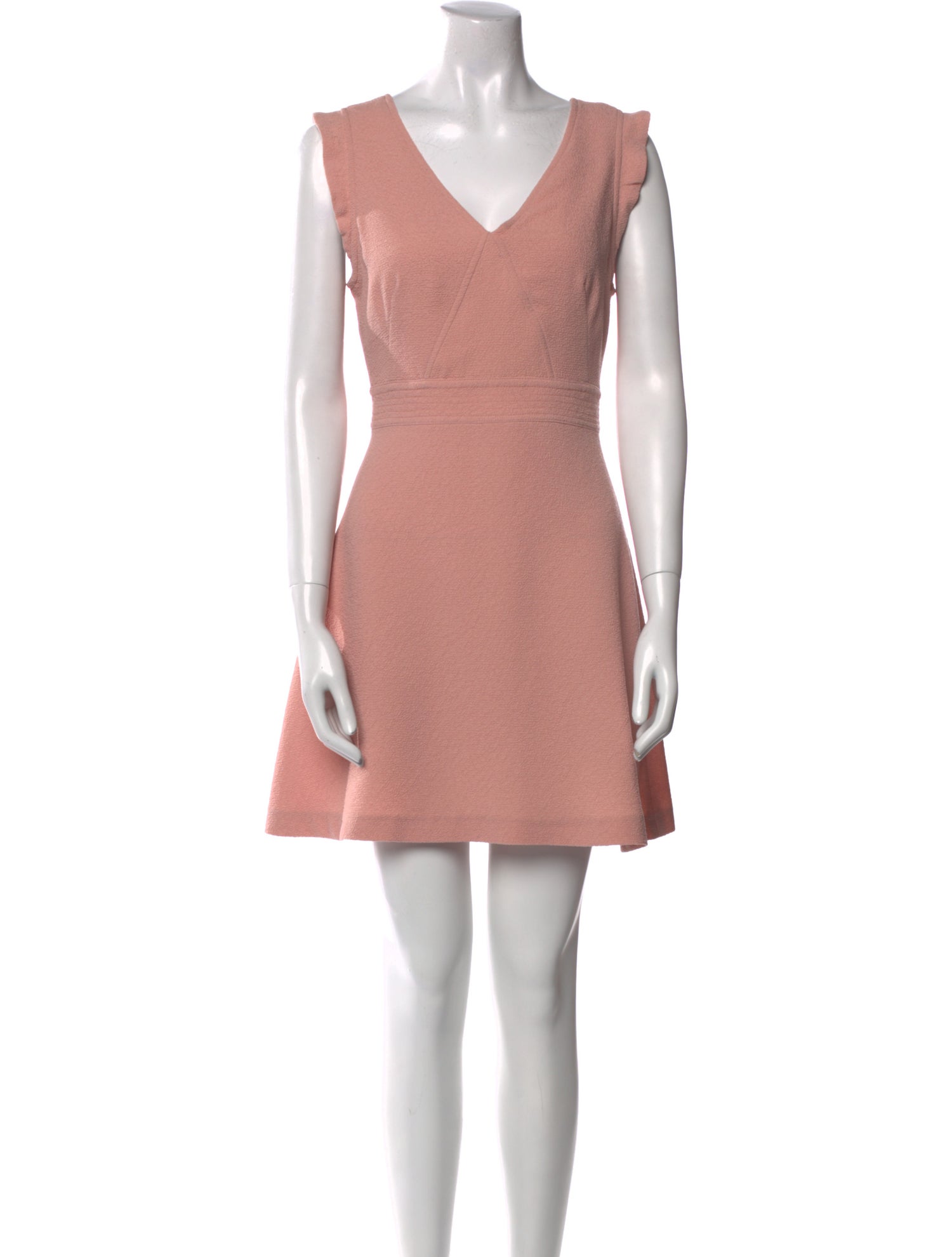 Sandro V-Neck Mini Dress