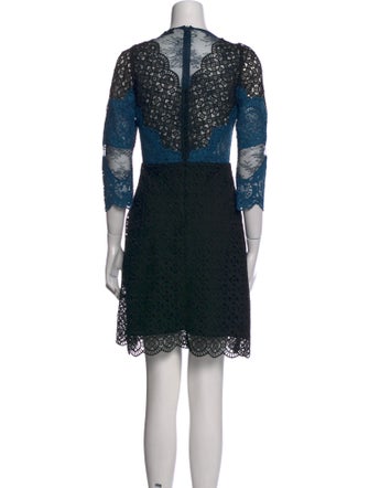 Sandro Lace Pattern Mini Dress