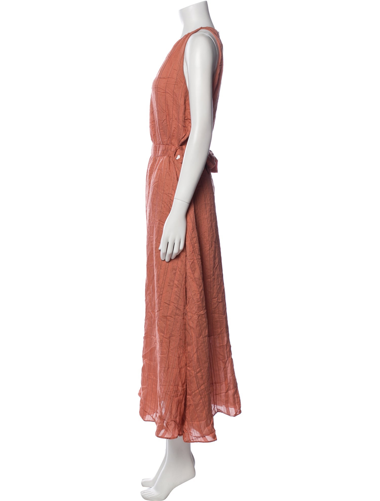 Sandro Crew Neck Long Dress
