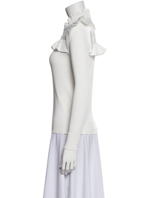 Sandro Mock Neck Long Sleeve Top