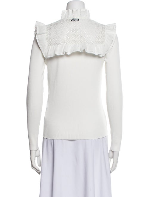 Sandro Mock Neck Long Sleeve Top