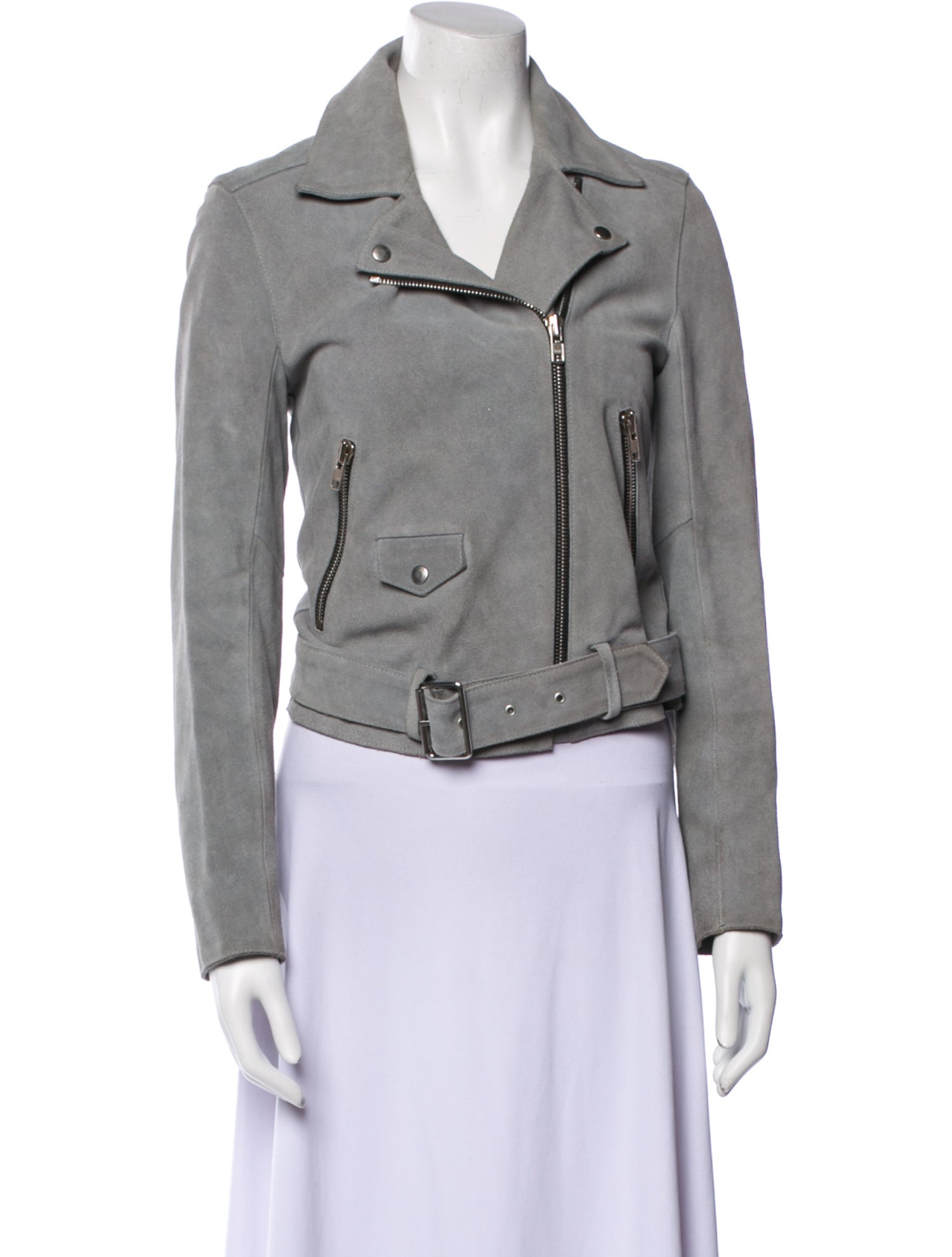 Sandro Leather Biker Jacket