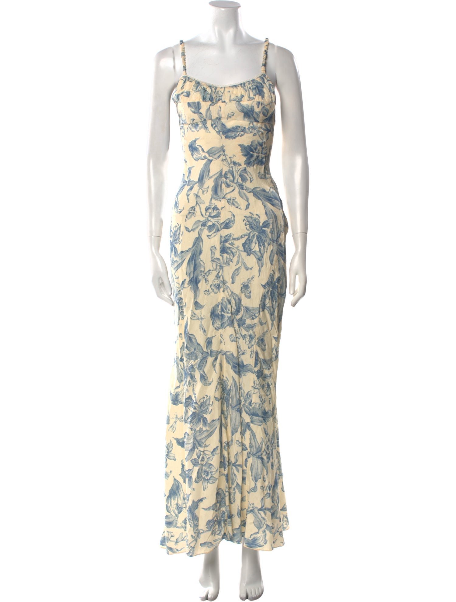 Sandro Floral Print Long Dress