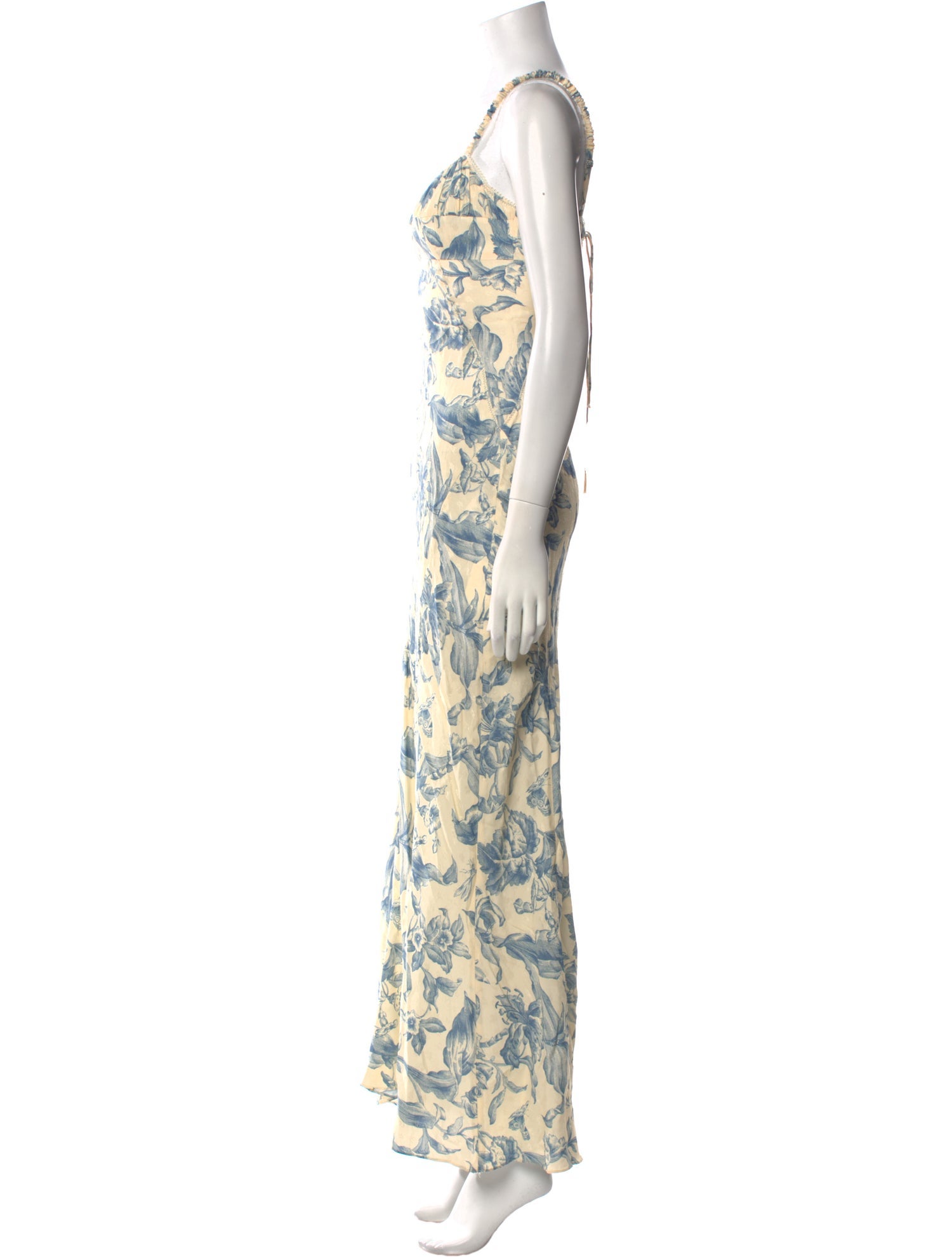 Sandro Floral Print Long Dress