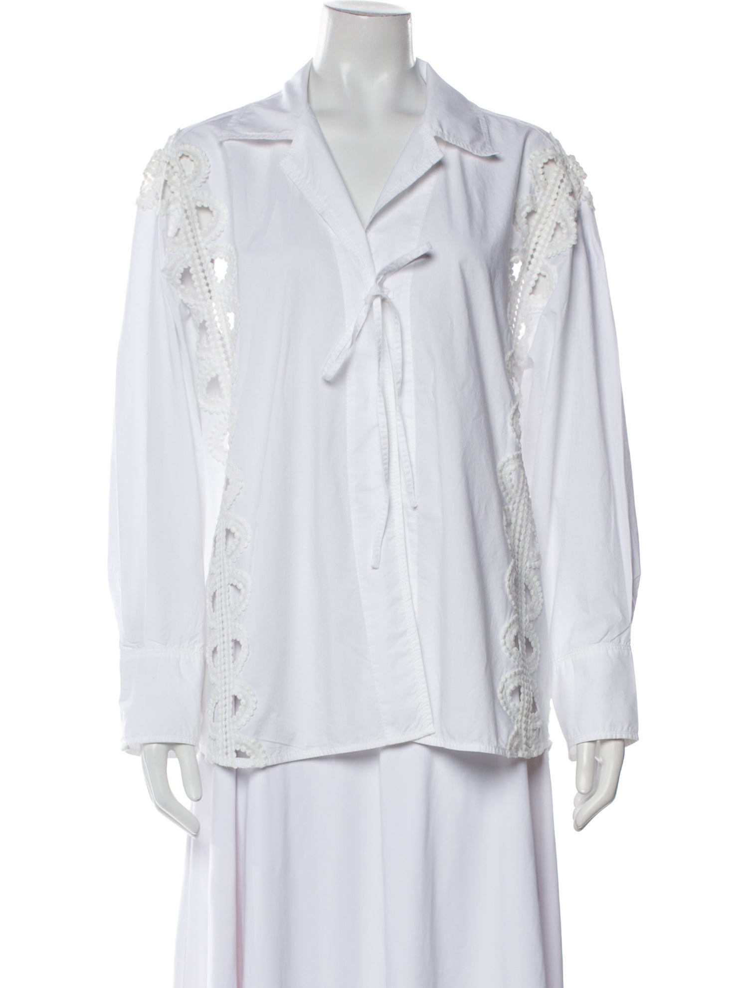 Sandro Long Sleeve Button-Up Top