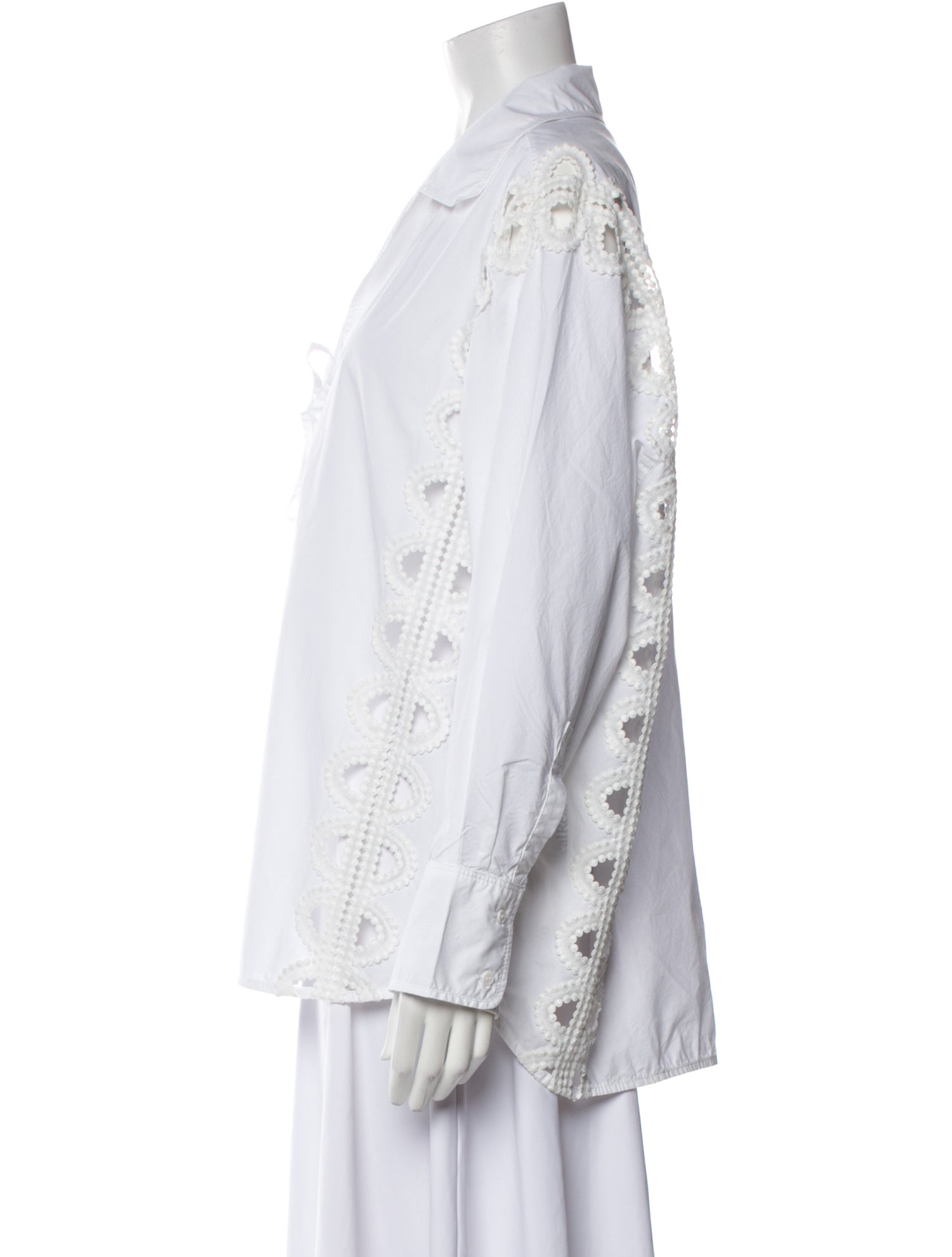 Sandro Long Sleeve Button-Up Top