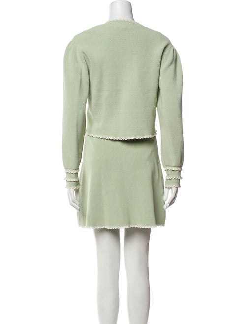 Sandro Printed Embroidered Accent Skirt Set