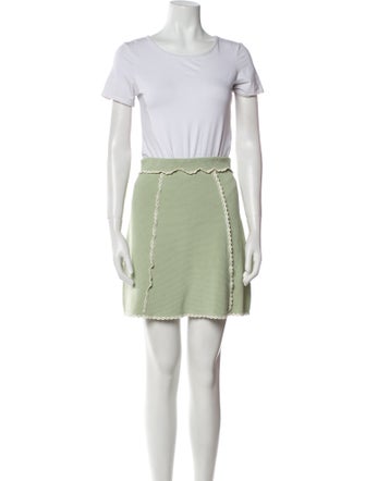 Sandro Printed Embroidered Accent Skirt Set