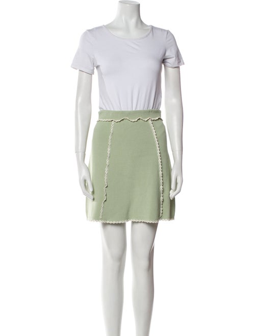 Sandro Printed Embroidered Accent Skirt Set