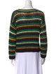 Sandro Striped Scoop Neck Sweater