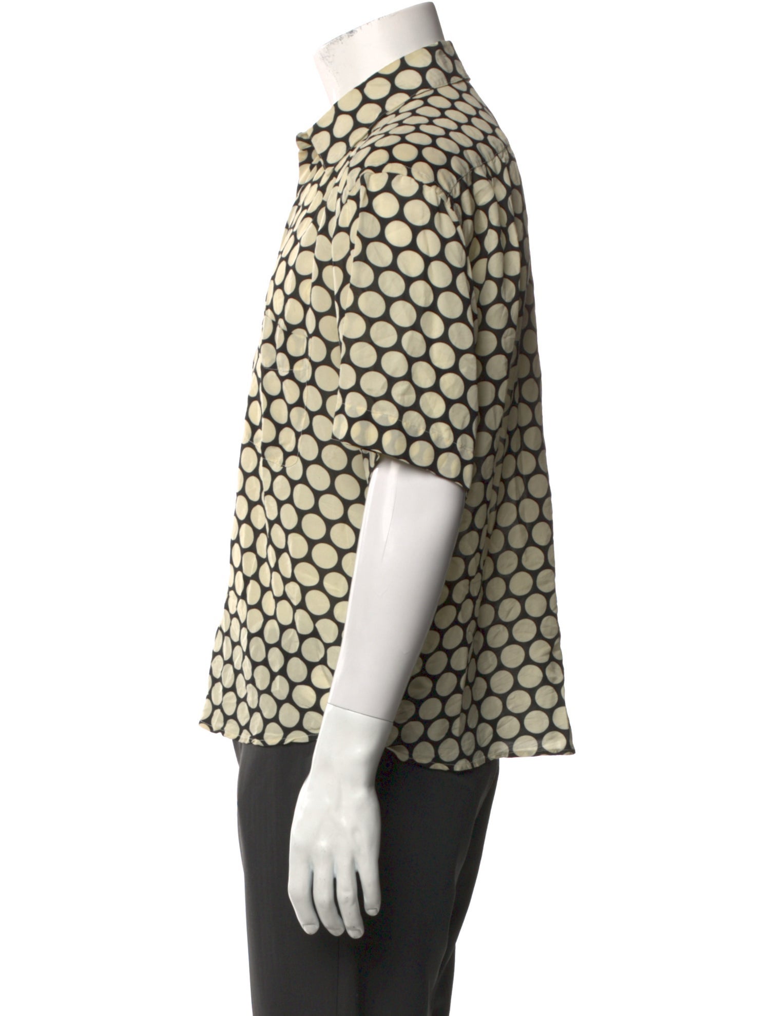 Sandro Polka Dot Print Short Sleeve Shirt