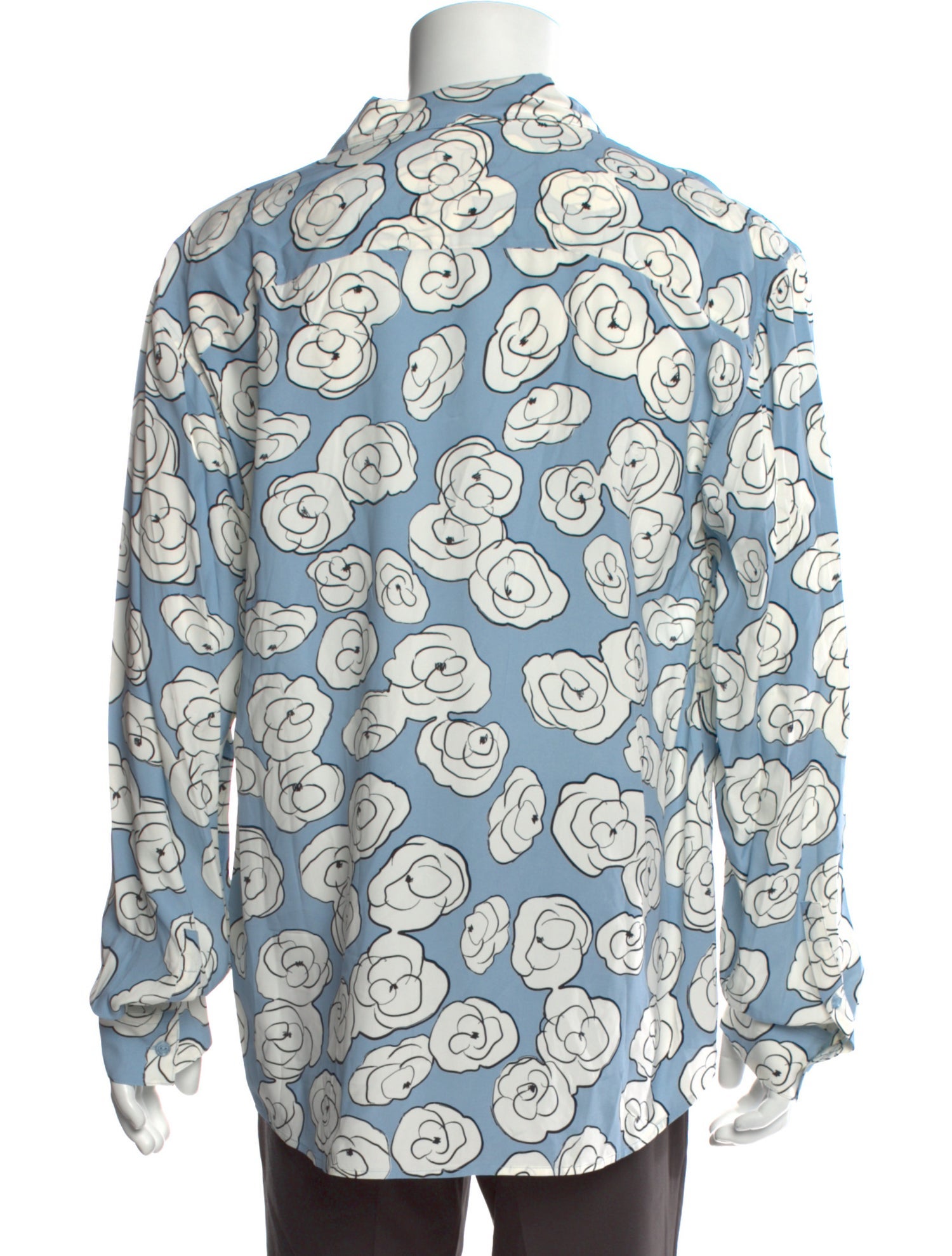 Sandro Floral Print Long Sleeve Shirt