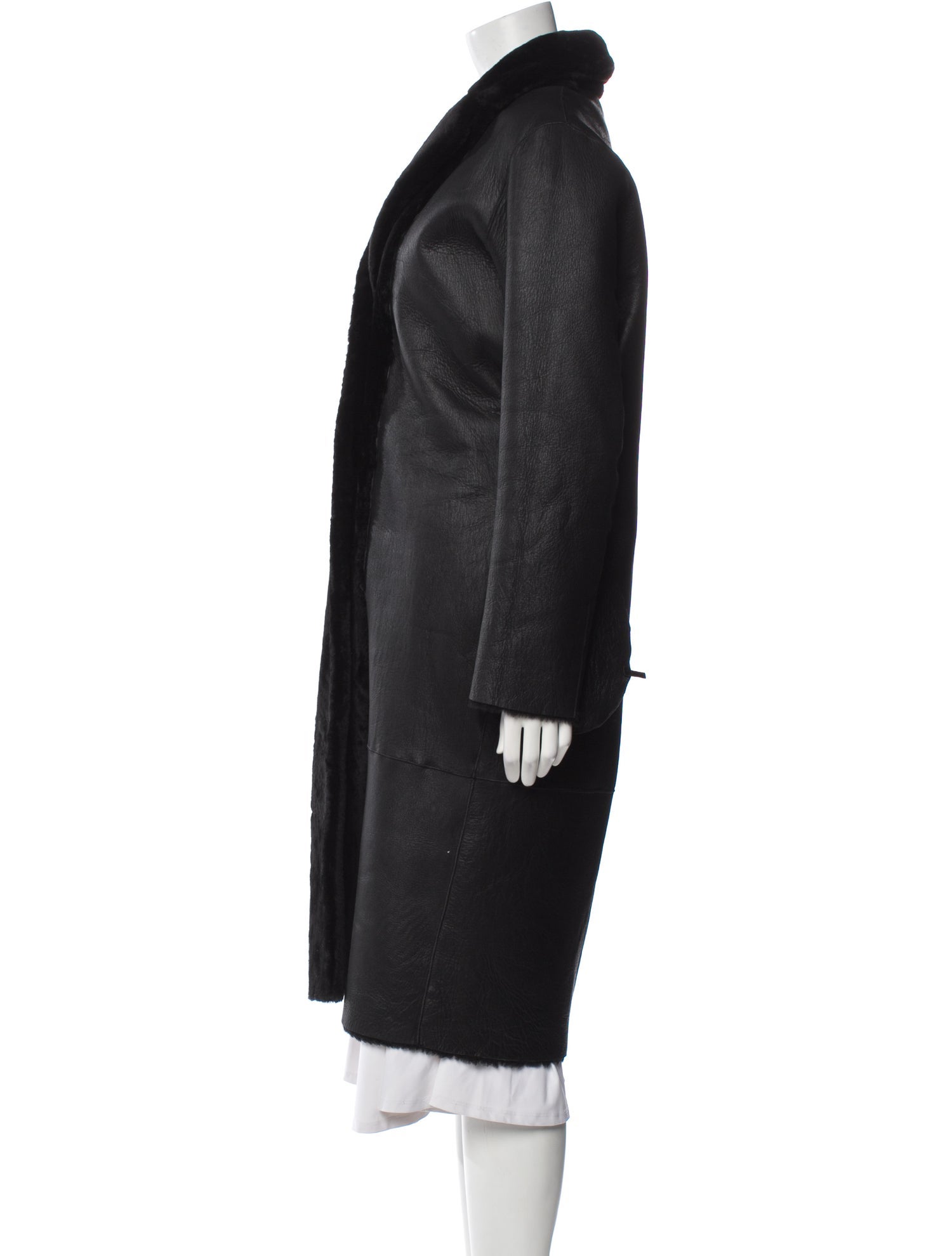 Sandro Wool Faux Fur Coat