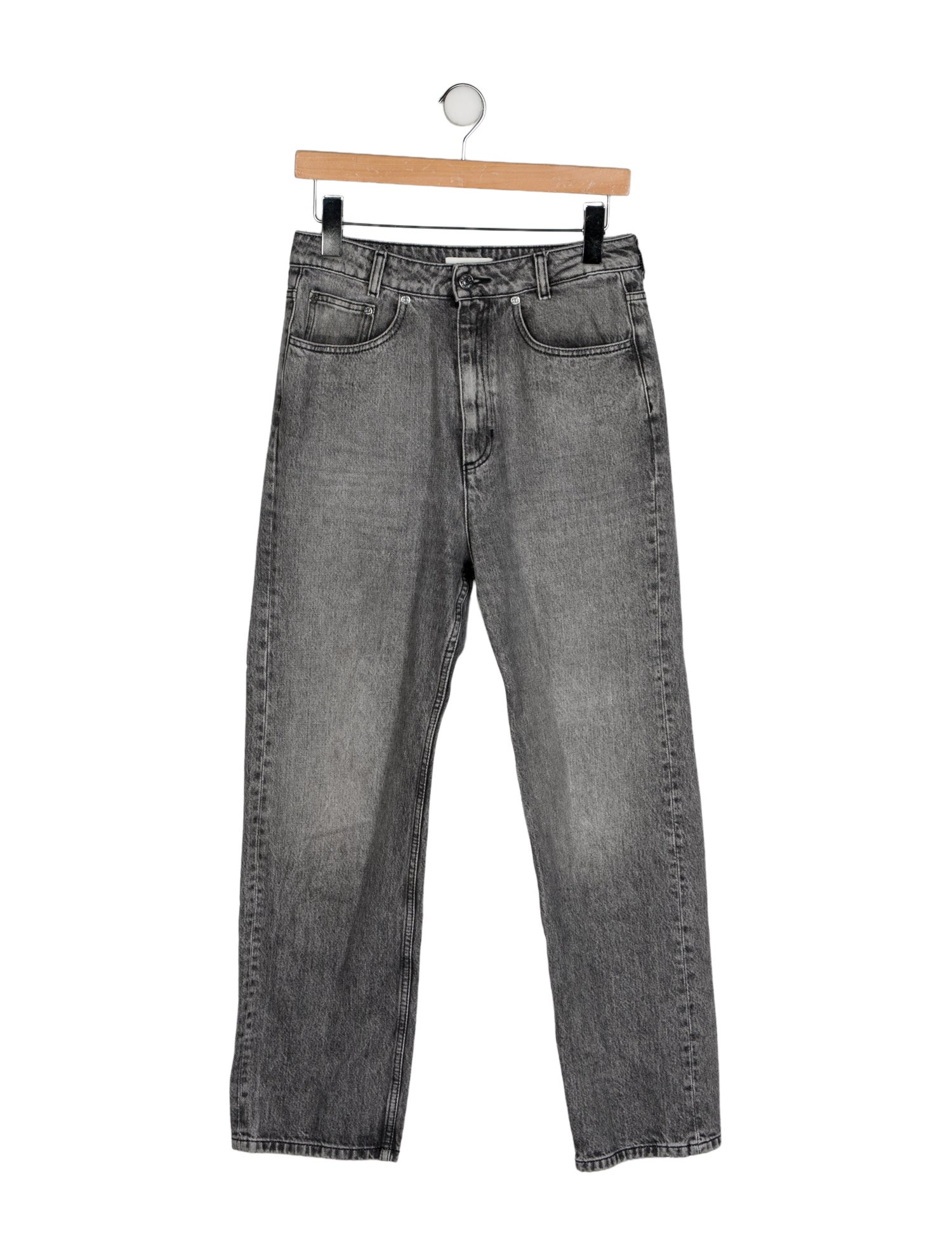 Sandro High-Rise Straight Leg Jeans