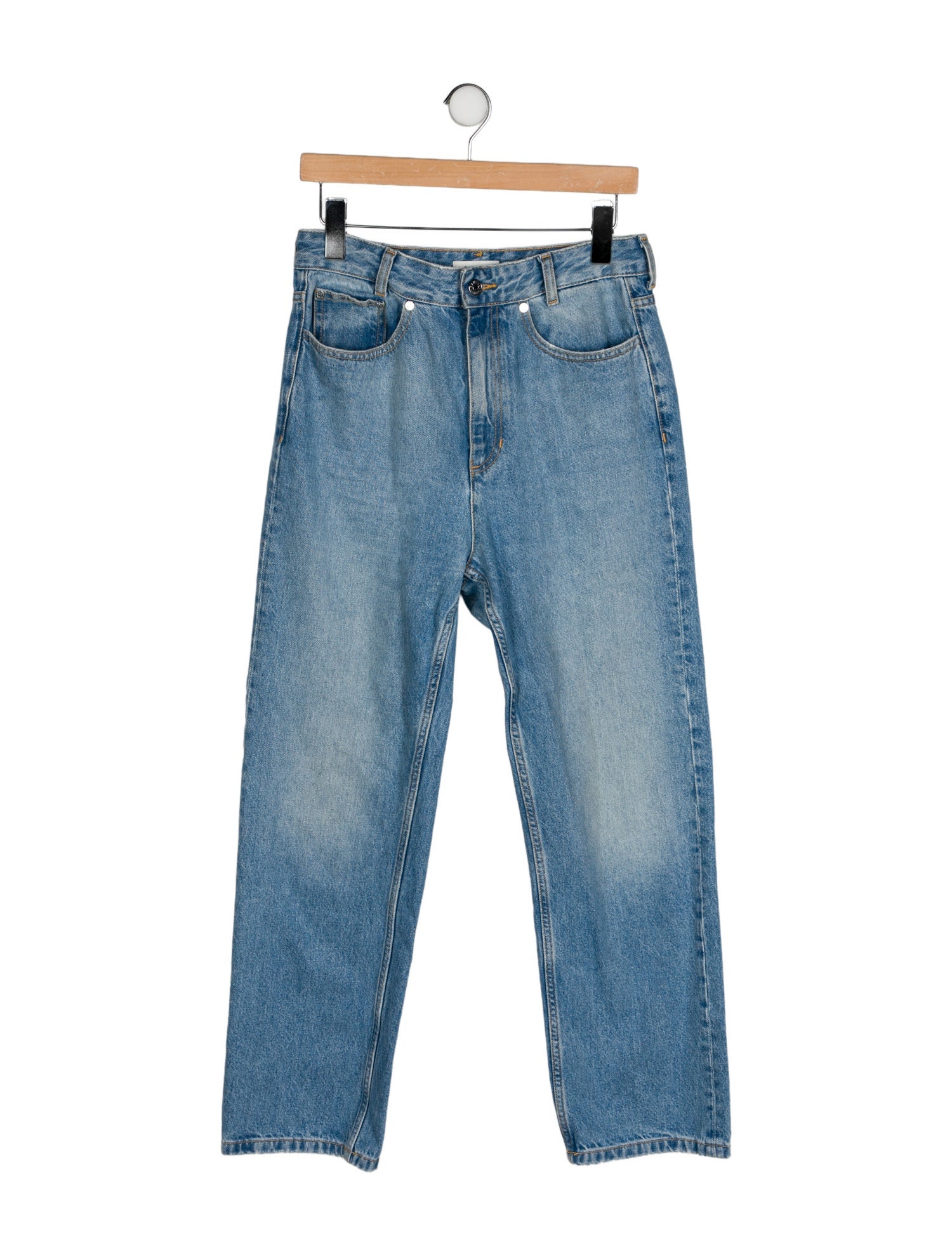 Sandro High-Rise Straight Leg Jeans