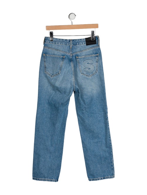 Sandro High-Rise Straight Leg Jeans