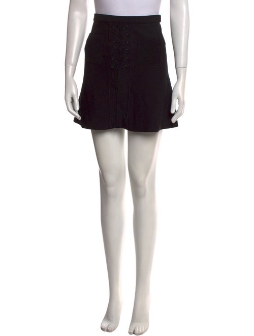 Sandro Ruffle Embellishment Mini Skirt