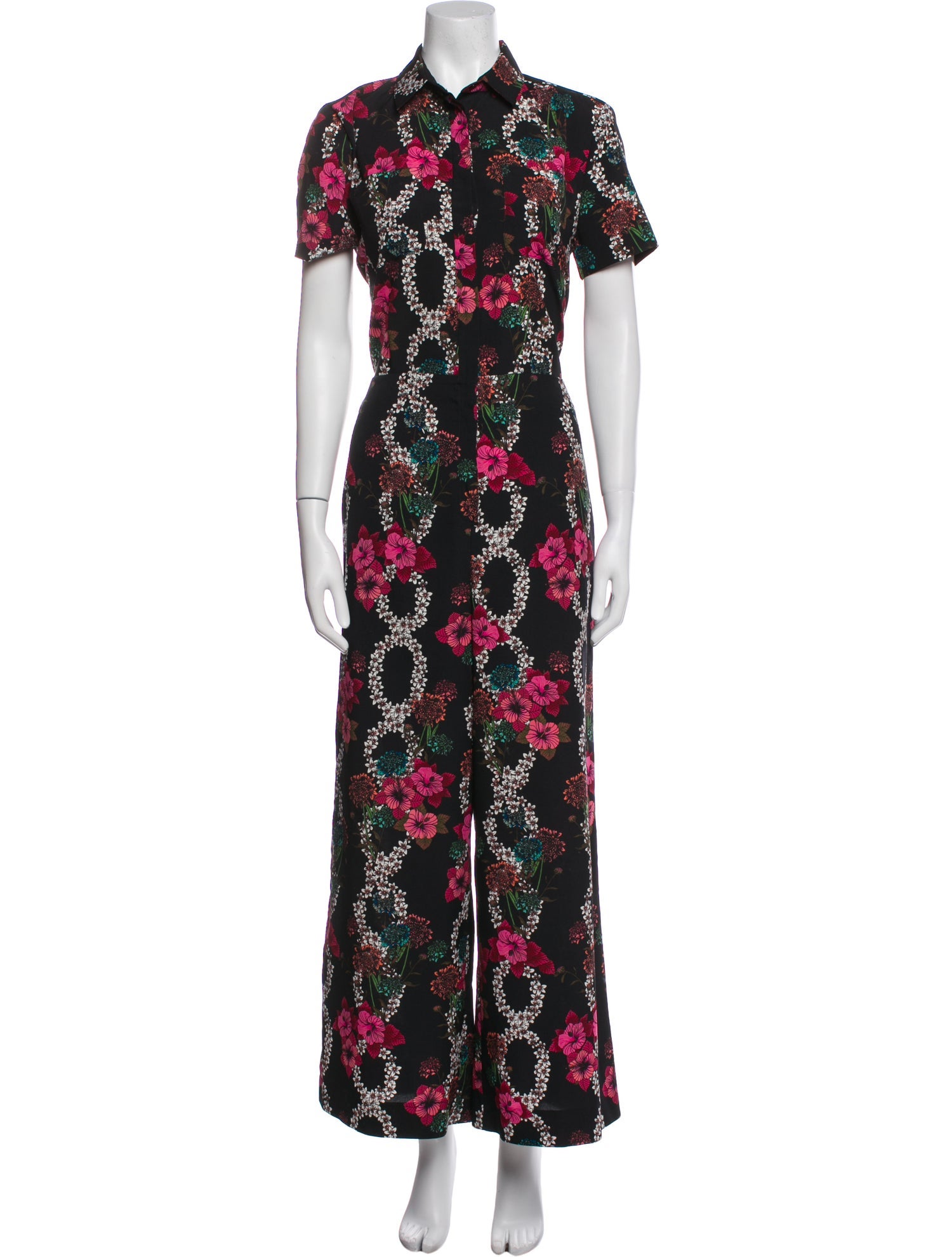 Sandro Floral Print Jumpsuit