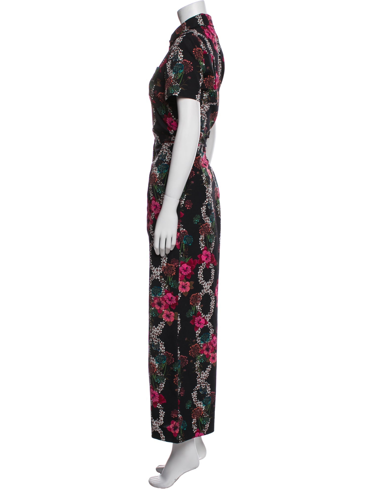 Sandro Floral Print Jumpsuit