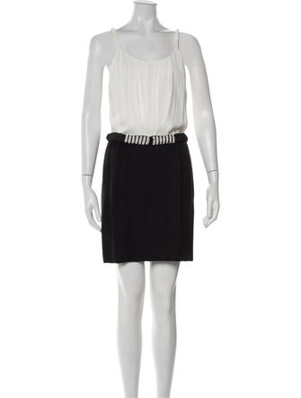 Sandro Scoop Neck Mini Dress