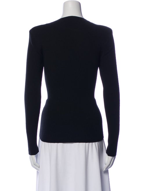 Sandro Crew Neck Long Sleeve Top