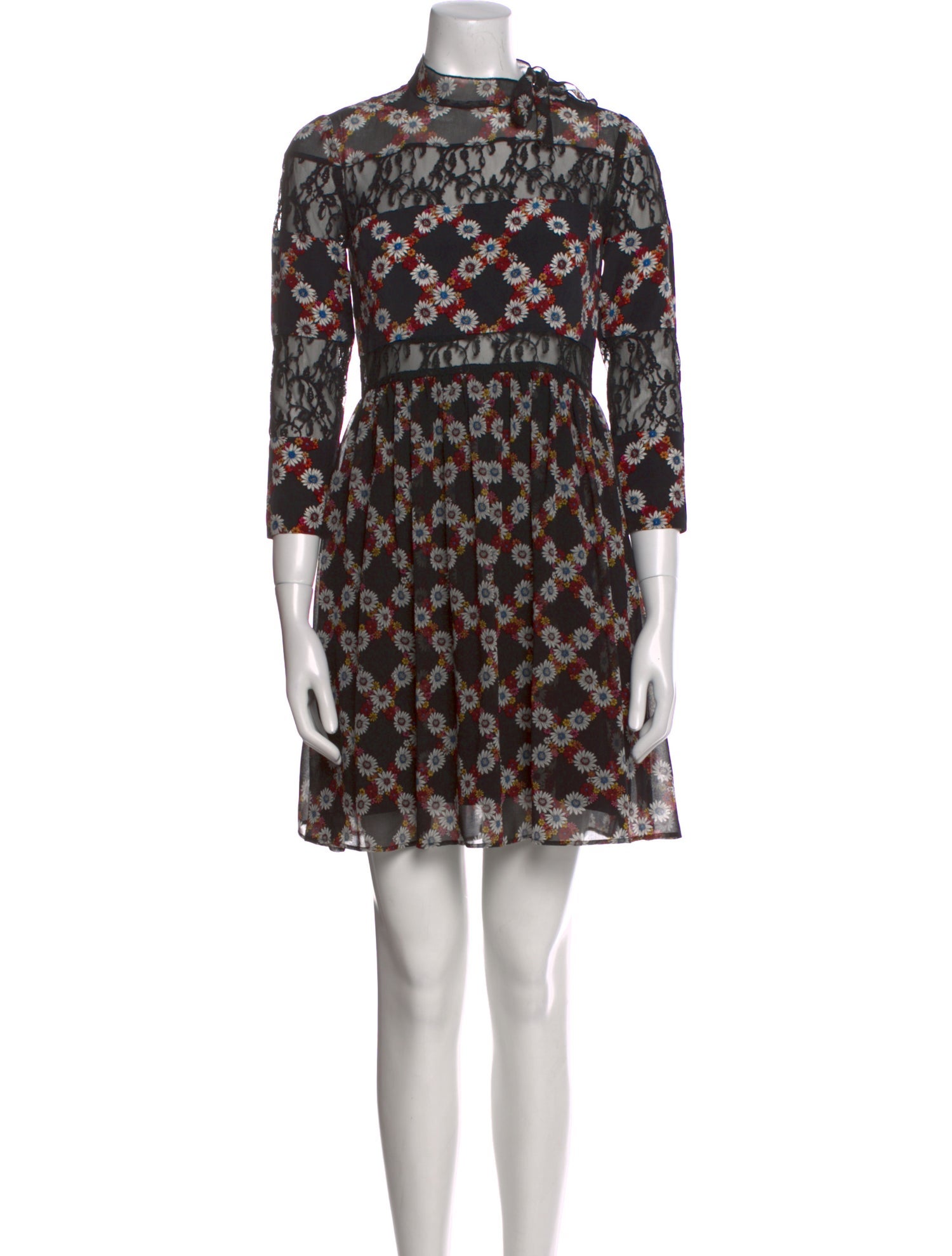 Sandro Printed Mini Dress