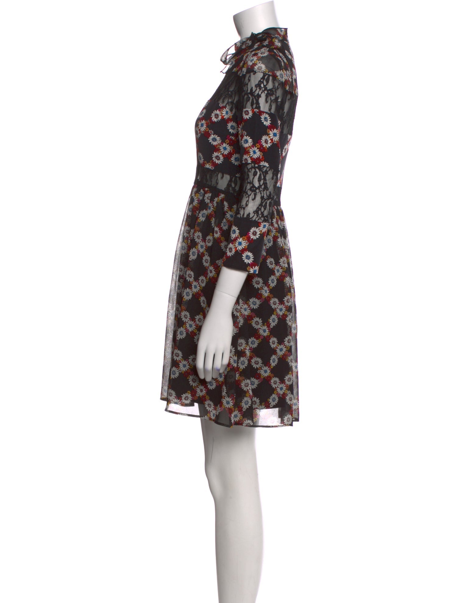 Sandro Printed Mini Dress
