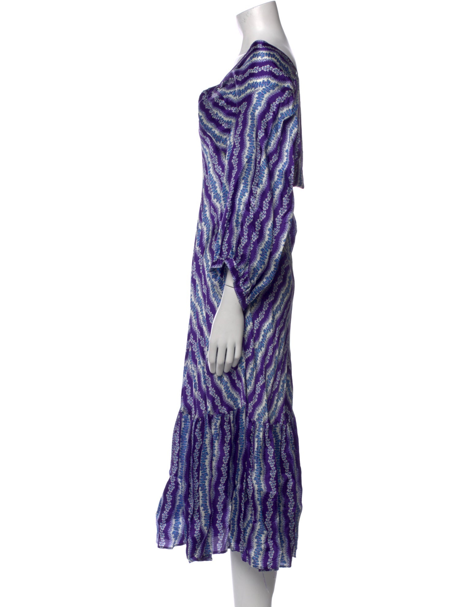 Sandro Printed Long Dress