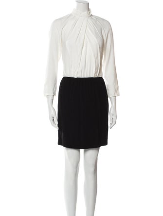 Sandro Colorblock Pattern Mini Dress