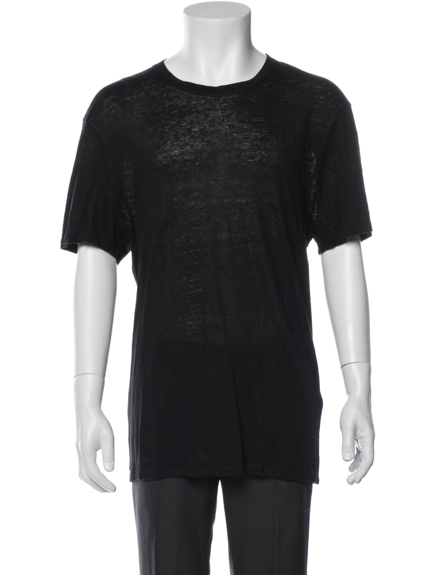 Sandro Linen Crew Neck T-Shirt