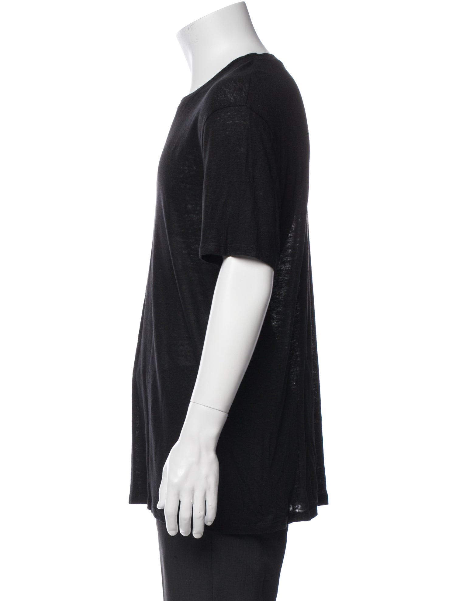 Sandro Linen Crew Neck T-Shirt