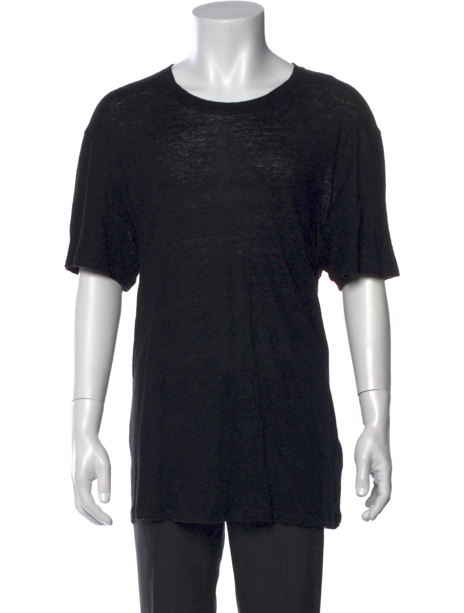 Sandro Linen Crew Neck T-Shirt