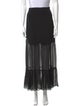 Sandro Ruffle Embellishment Midi Length Skirt