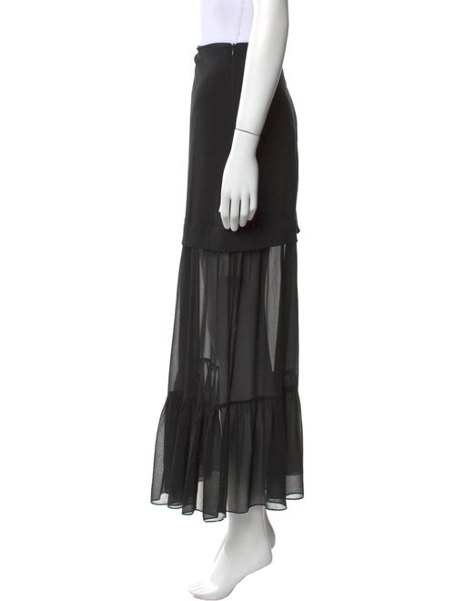 Sandro Ruffle Embellishment Midi Length Skirt