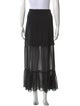 Sandro Ruffle Embellishment Midi Length Skirt