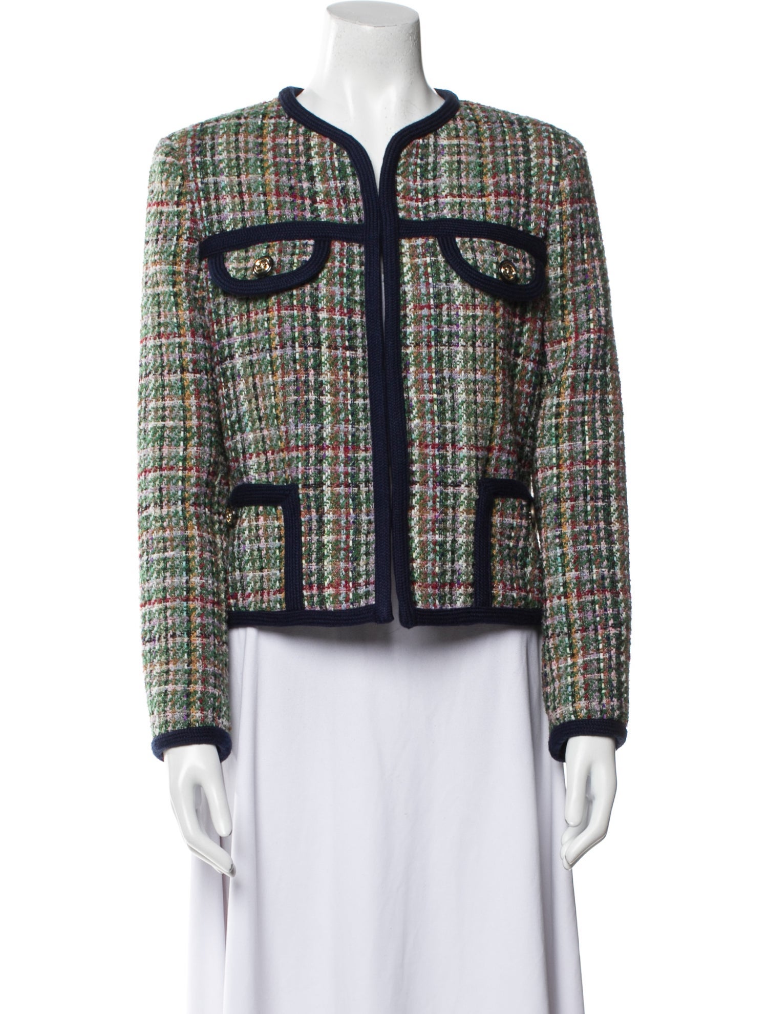 Sandro Tweed Pattern Evening Jacket