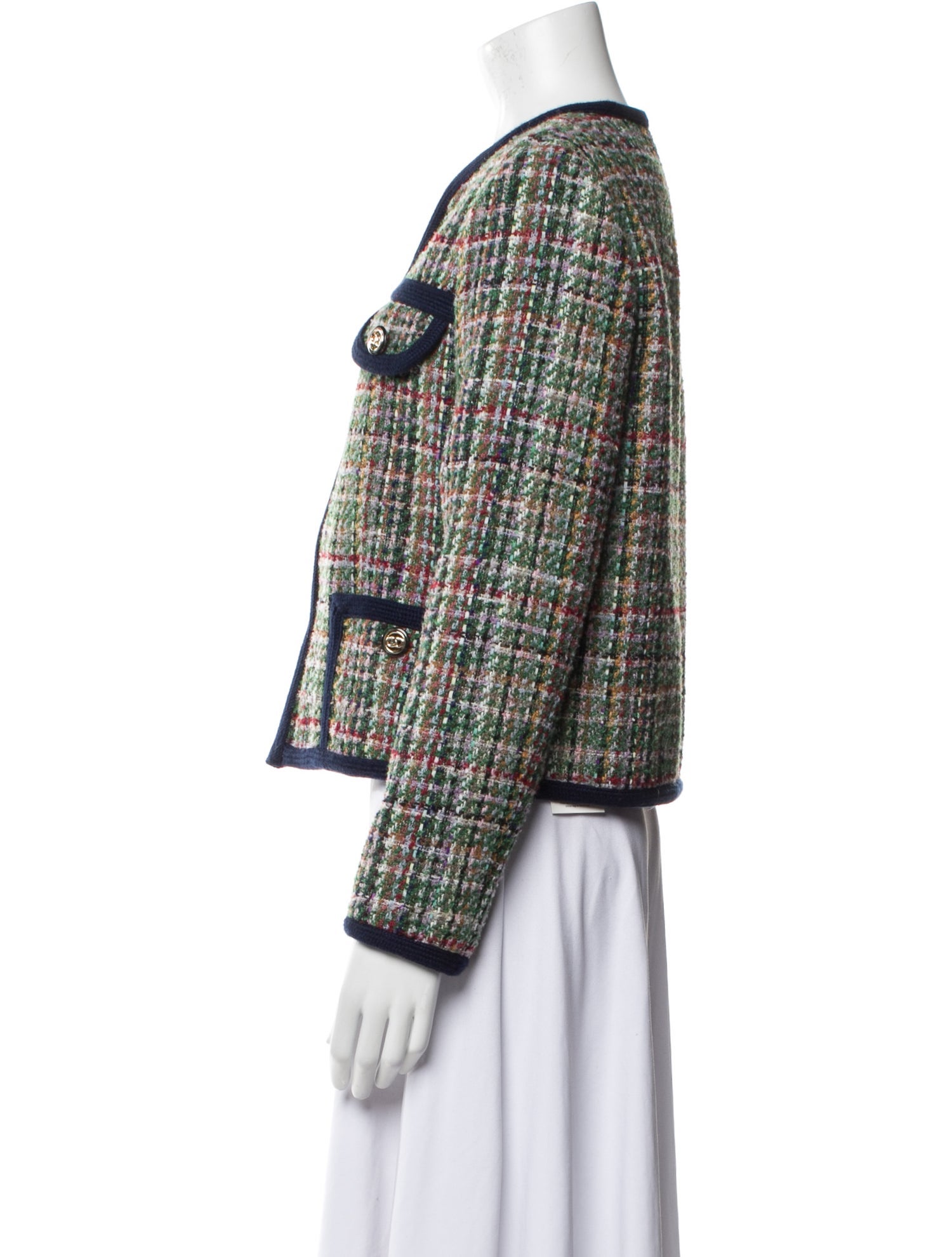 Sandro Tweed Pattern Evening Jacket