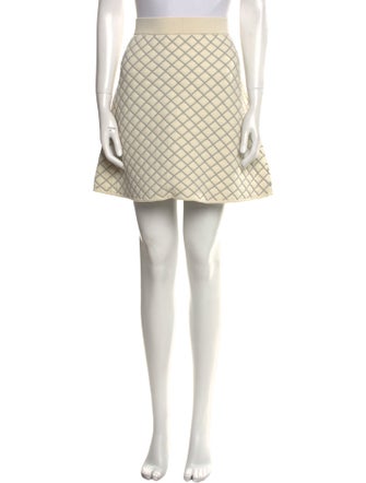 Sandro Plaid Print Mini Skirt