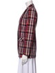 Sandro Plaid Print Blazer