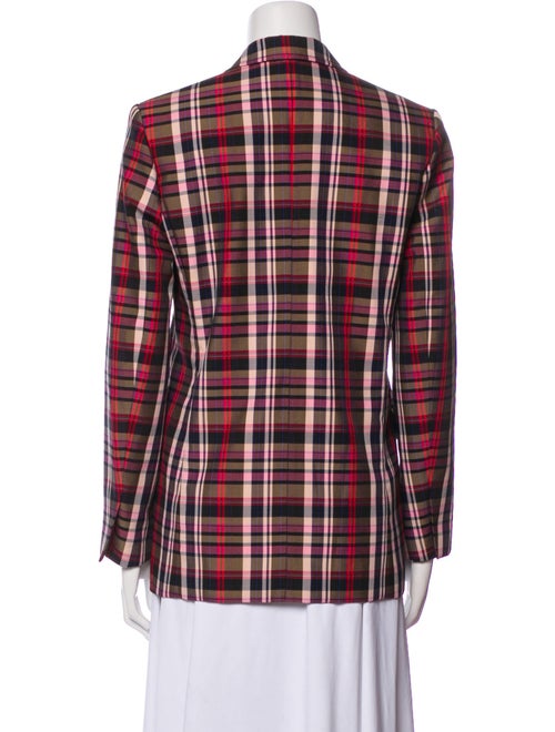Sandro Plaid Print Blazer