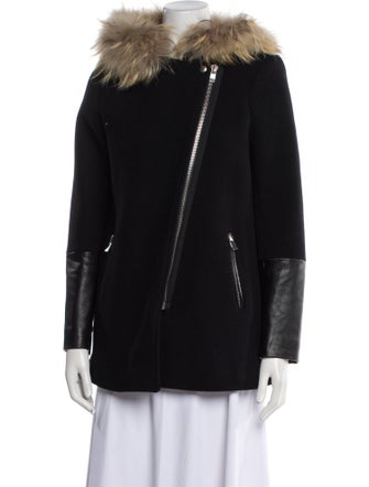 Sandro Leather Parka